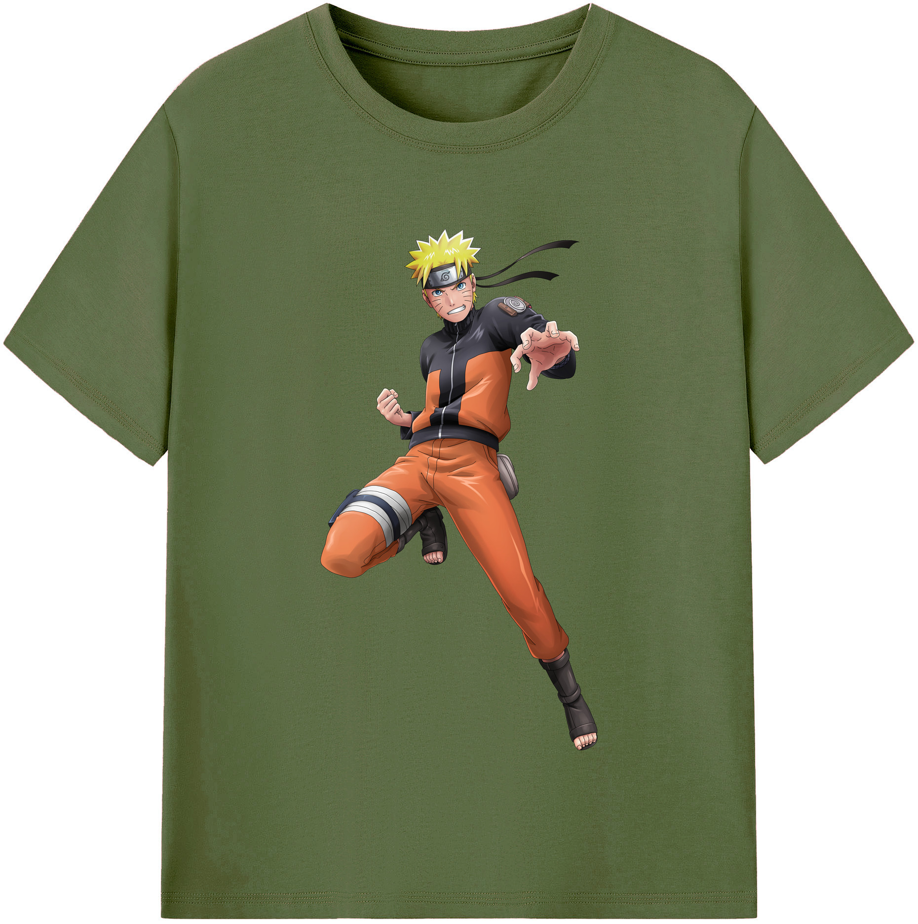 （画像用） NARUTO -ナルト- うずまき ナルト Uzumaki Naruto 綿100％半袖Tシャツ（フロントプリント）